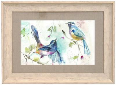 Product photograph of Voyage Maison Damson Birds Birch Framed Print from Choice Furniture Superstore