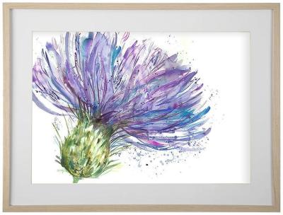 Product photograph of Voyage Maison Expressive Natural Thistle Framed Print from Choice Furniture Superstore