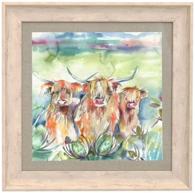 Product photograph of Voyage Maison Heilan Herd Birch Framed Print from Choice Furniture Superstore