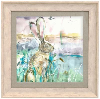 Product photograph of Voyage Maison Morning Hare Birch Framed Print from Choice Furniture Superstore