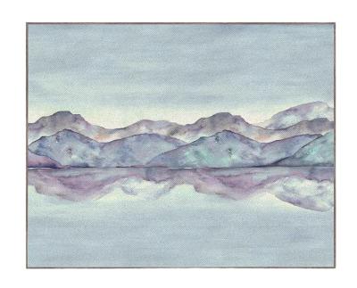 Product photograph of Voyage Maison Dorian Stone Wisteria Framed Canvas from Choice Furniture Superstore