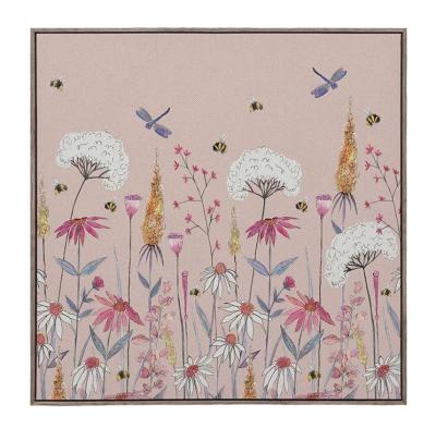Product photograph of Voyage Maison Hermione Blush Framed Canvas - 70cm X 70cm from Choice Furniture Superstore