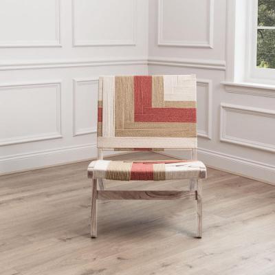 Product photograph of Voyage Maison Ballari Rose Woven Chair from Choice Furniture Superstore