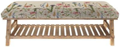 Product photograph of Voyage Maison Hermione Linen Rupert Bench from Choice Furniture Superstore