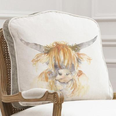 Product photograph of Voyage Maison Highland Coo Florence Multi Coloured Chair Cover from Choice Furniture Superstore