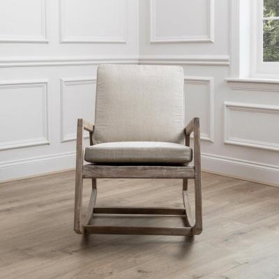 Product photograph of Voyage Maison Jonas Rocker Greywash Mango Wood Armchair from Choice Furniture Superstore