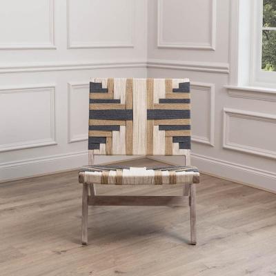 Product photograph of Voyage Maison Manali Greywash Mango Wood Chair from Choice Furniture Superstore