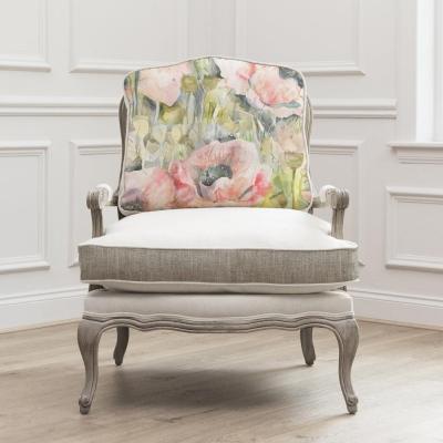 Product photograph of Voyage Maison Papavera Florence Sweetpea Stone Armchair from Choice Furniture Superstore