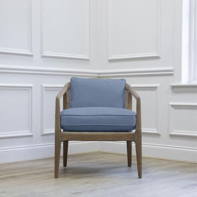 Product photograph of Voyage Maison Tivoli Bluebell Solid Wood Liana Armchair from Choice Furniture Superstore