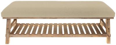 Product photograph of Voyage Maison Tivoli Caramel Rupert Bench from Choice Furniture Superstore