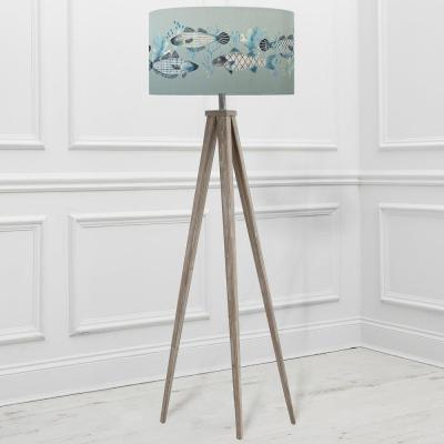 Voyage Maison Barbeau Eva Aratus Grey And Seafoam Complete Floor Lamp