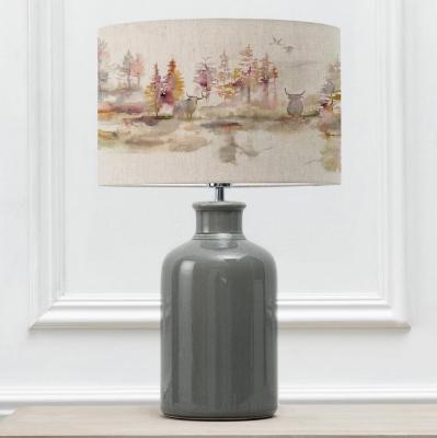 Voyage Maison Caledonian Forest Eva Elspeth Grey And Linen Complete Table Lamp