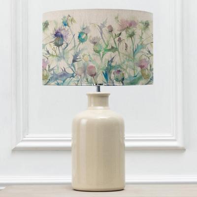 Voyage Maison Cirsium Eva Elspeth Cream And Damson Complete Table Lamp