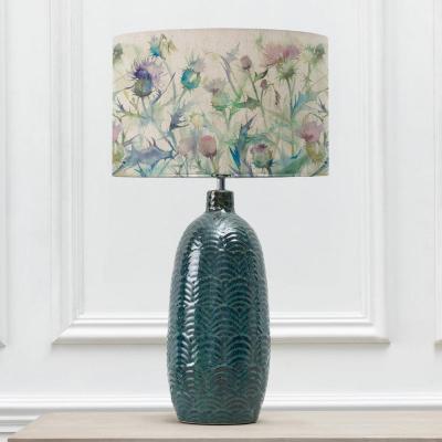 Voyage Maison Cirsium Eva Jadis Aqua And Damson Complete Table Lamp