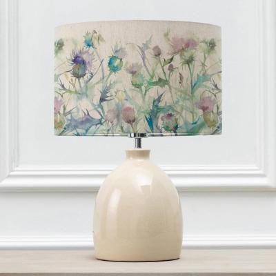 Voyage Maison Cirsium Eva Leura Cream And Damson Complete Table Lamp