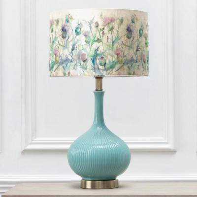 Voyage Maison Cirsium Eva Ursula Aqua And Damson Complete Table Lamp