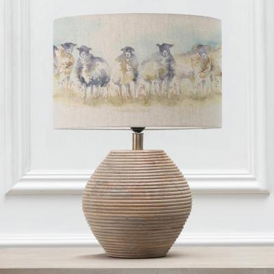 Voyage Maison Come By Eva Cerys White And Linen Complete Table Lamp