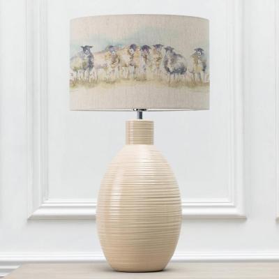 Voyage Maison Come By Eva Epona Cream And Linen Complete Table Lamp