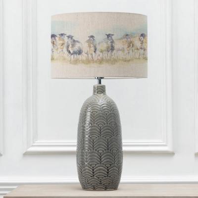 Voyage Maison Come By Eva Jadis Grey And Linen Complete Table Lamp