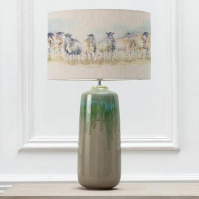 Voyage Maison Come By Eva Neo Jade And Linen Complete Table Lamp