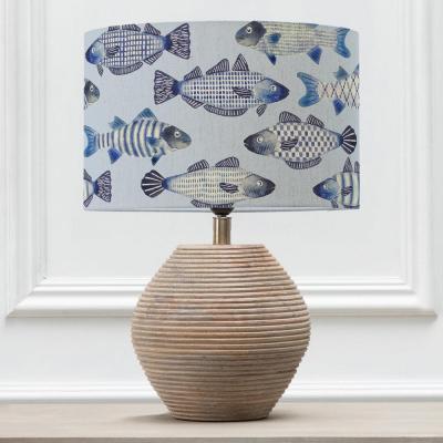 Voyage Maison Cove Eva Cerys White And Cobalt Complete Table Lamp