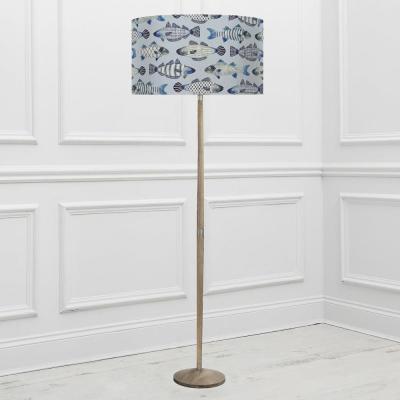 Voyage Maison Cove Eva Solensis Grey And Cobalt Complete Floor Lamp