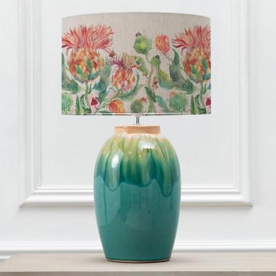 Voyage Maison Enchanting Thistle Eva Eucalypt Aqua And Marigold Complete Table Lamp