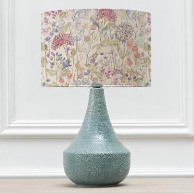 Voyage Maison Hedgerow Eva Agri Teal And Linen Complete Table Lamp