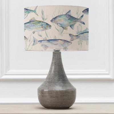 Voyage Maison Ives Waters Eva Agri Grey And Marine Complete Table Lamp