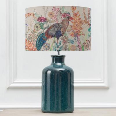 Voyage Maison Lady Amherst Eva Elspeth Aqua And Linen Complete Table Lamp