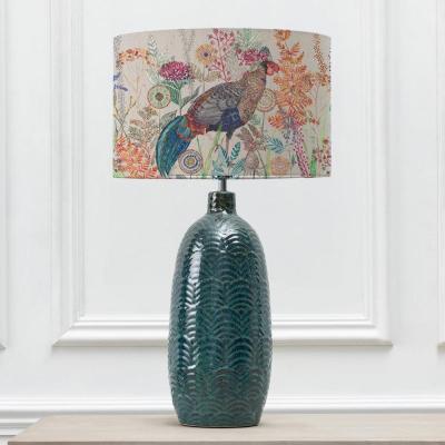 Voyage Maison Lady Amherst Eva Jadis Aqua And Linen Complete Table Lamp