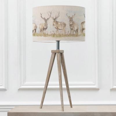 Voyage Maison Moorland Stag Eva Aratus Grey And Linen Complete Table Lamp