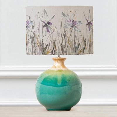 Voyage Maison Nightingale Eva Neso Aqua And Ironstone Complete Table Lamp