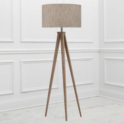 Voyage Maison Otaru Eva Aratus Grey And Bamboo Complete Floor Lamp