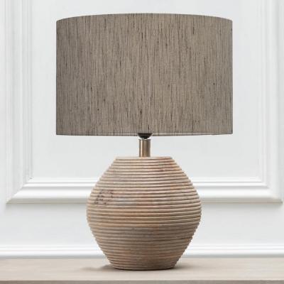 Voyage Maison Otaru Eva Cerys White And Bamboo Complete Table Lamp