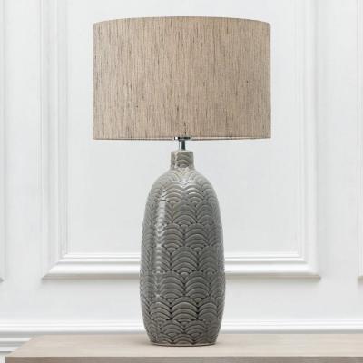 Voyage Maison Otaru Eva Jadis Grey And Bamboo Complete Table Lamp