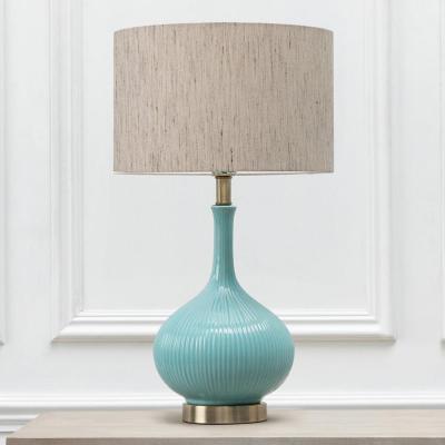 Voyage Maison Otaru Eva Ursula Aqua And Bamboo Complete Table Lamp