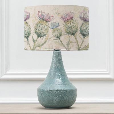 Voyage Maison Thistle Glen Eva Agri Teal And Linen Complete Table Lamp