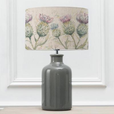 Voyage Maison Thistle Glen Eva Elspeth Grey And Linen Complete Table Lamp