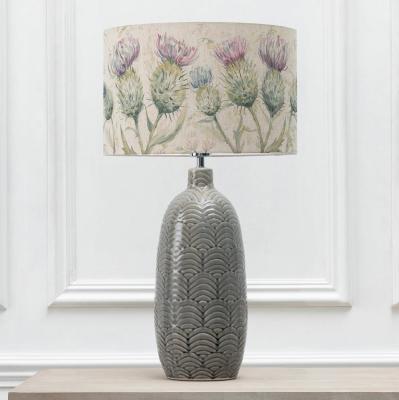 Voyage Maison Thistle Glen Eva Jadis Grey And Linen Complete Table Lamp