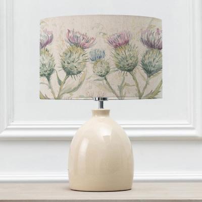 Voyage Maison Thistle Glen Eva Leura Cream And Linen Complete Table Lamp