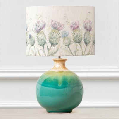 Voyage Maison Thistle Glen Eva Neso Aqua And Linen Complete Table Lamp