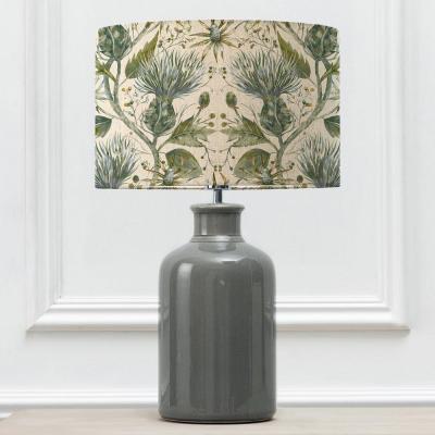 Voyage Maison Varys Eva Elspeth Grey And Lichen Linen Complete Table Lamp