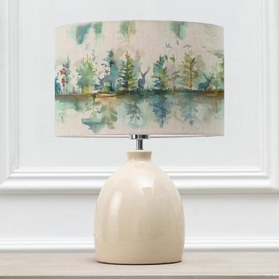 Voyage Maison Wilderness Eva Leura Cream And Topaz Complete Table Lamp