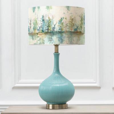 Voyage Maison Wilderness Eva Ursula Aqua And Topaz Complete Table Lamp