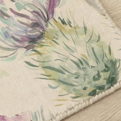 Product photograph of Voyage Maison Thistle Glen Green Printed Rug from Choice Furniture Superstore