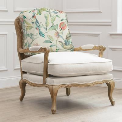 Voyage Maison Colyford Oak And Pomegranate Printed Florence Armchair