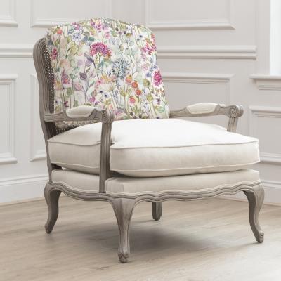 Voyage Maison Hedgerow Stone And Lotus Printed Florence Armchair