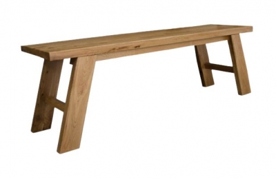 Product photograph of Homestyle Gb Deluxe Oak Standard Dining Bench from Choice Furniture Superstore