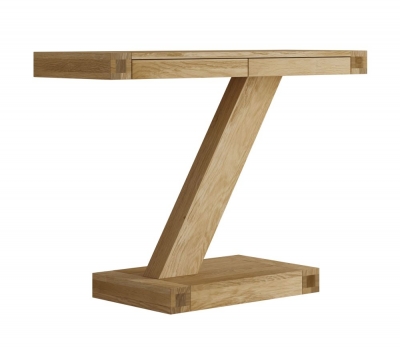 Product photograph of Homestyle Gb Z Designer Oak Large Console Table from Choice Furniture Superstore